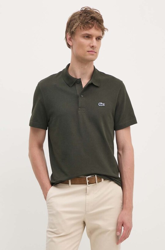 Lacoste tricou polo slim verde DH5522