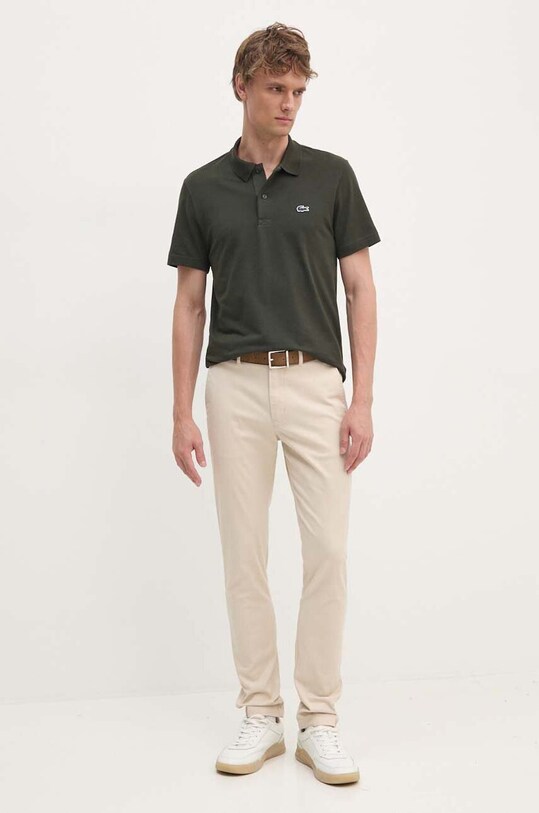 Lacoste tricou polo DH5522 verde AW24