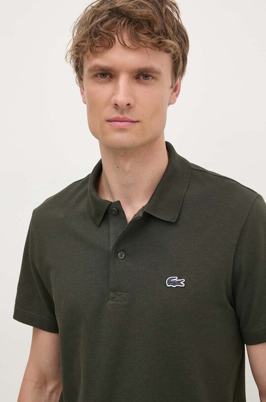 Lacoste tricou polo verde DH5522
