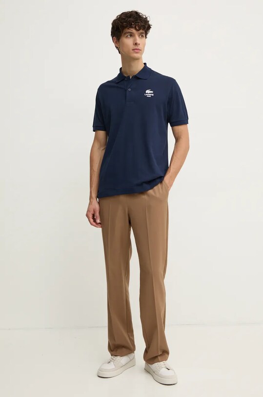 Бавовняне поло Lacoste PH2723 темно-синій AW24