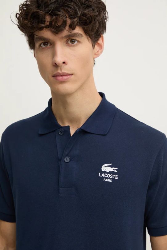 Lacoste polo bawełniane granatowy PH2723