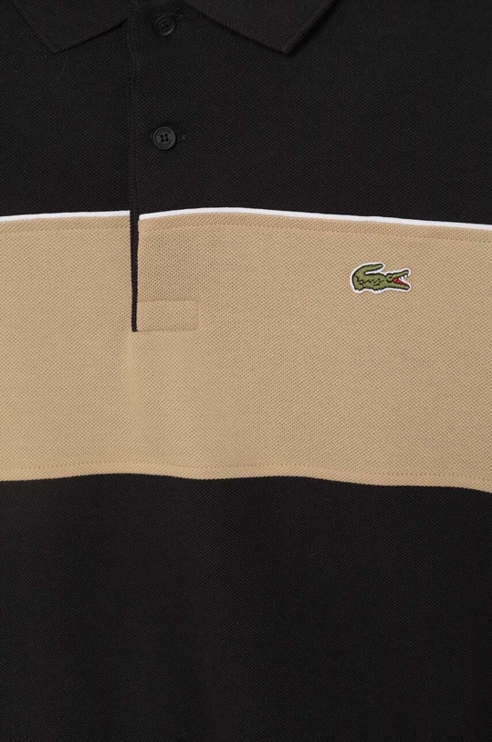 Îmbrăcăminte Lacoste polo de bumbac PH2847 negru