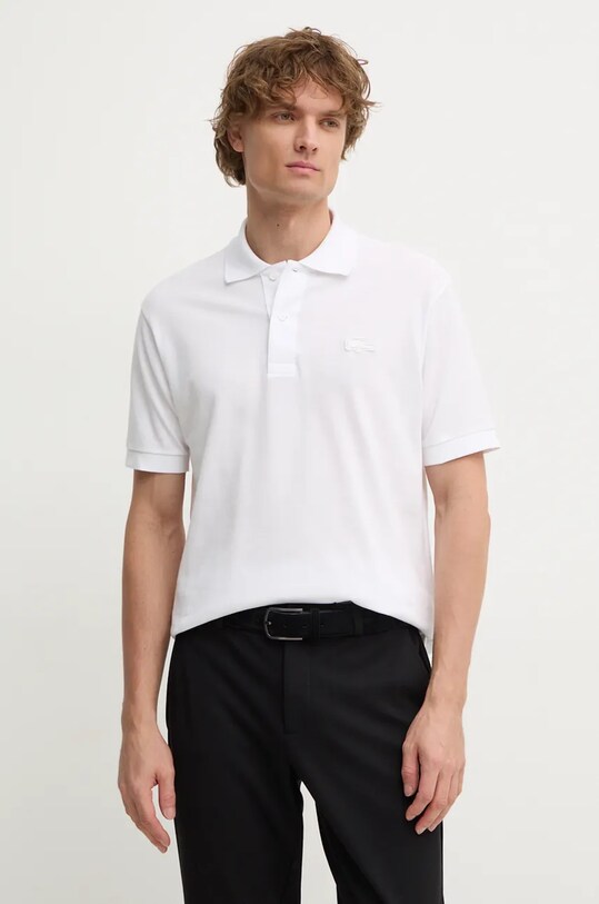 Бавовняне поло Lacoste бавовна білий PH2856