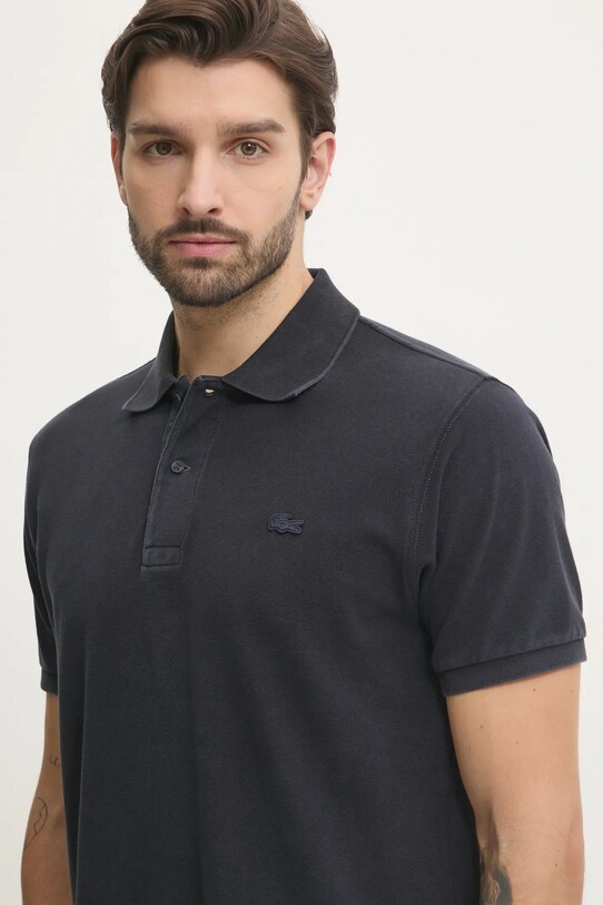 Бавовняне поло Lacoste чорний PH2857