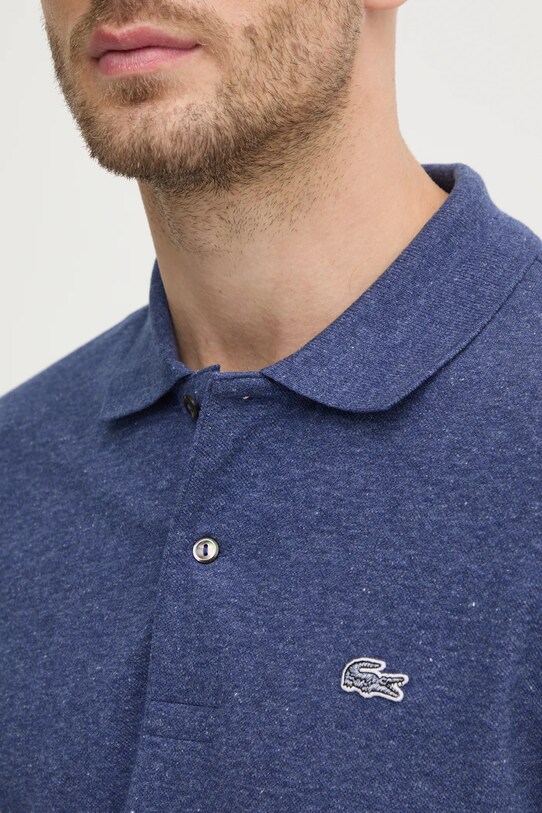 Бавовняне поло Lacoste PH3518 фіолетовий