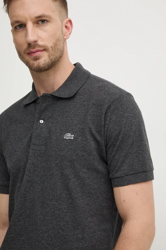 Хлопковое поло Lacoste серый PH3518
