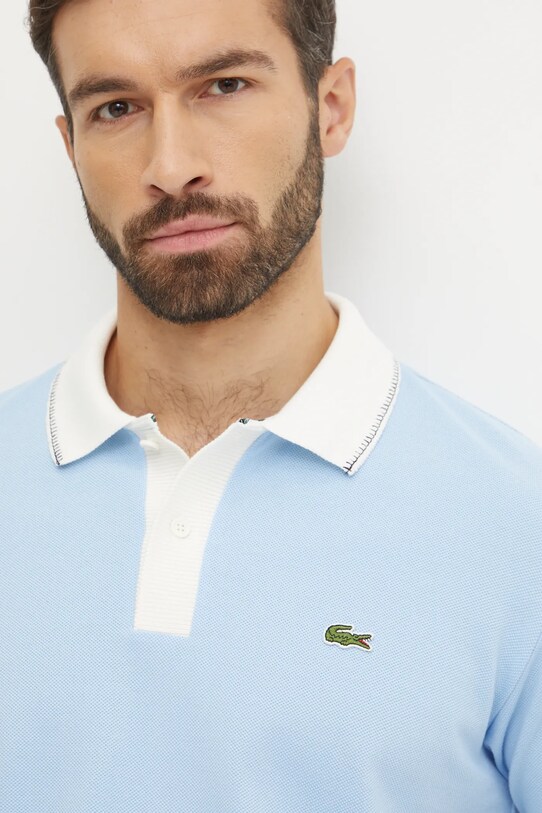 Lacoste polo de bumbac albastru PH3760