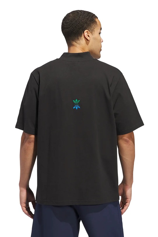 Футболка adidas Originals Rolling Links Mock Neck Polo IT0139 чорний AW24