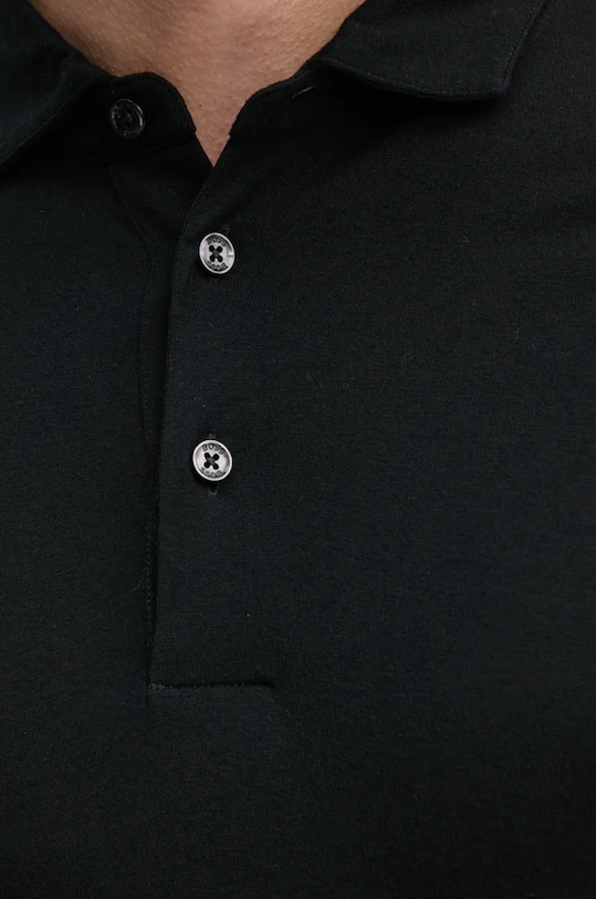 BOSS longsleeve z domieszką wełny 50524320 czarny