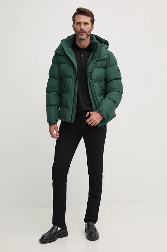 BOSS polo de bumbac 50527665 negru NC24
