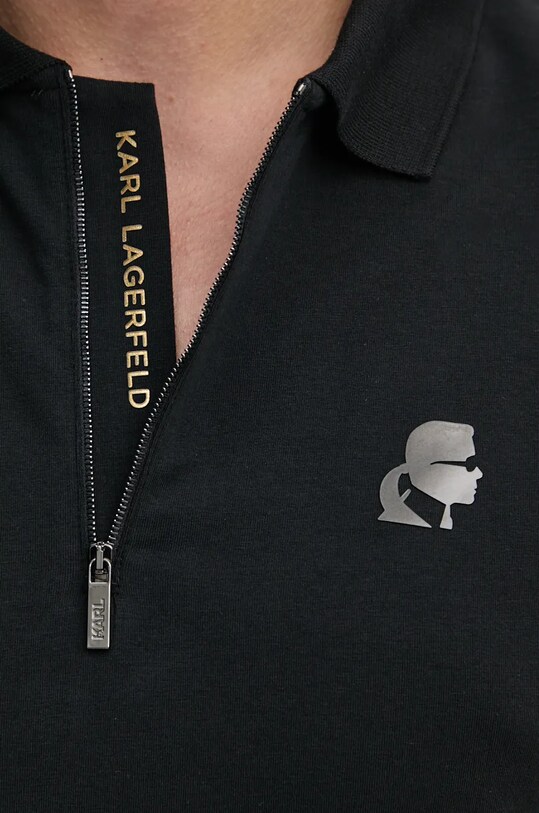 Tričko s dlouhým rukávem Karl Lagerfeld 544221.745015 černá