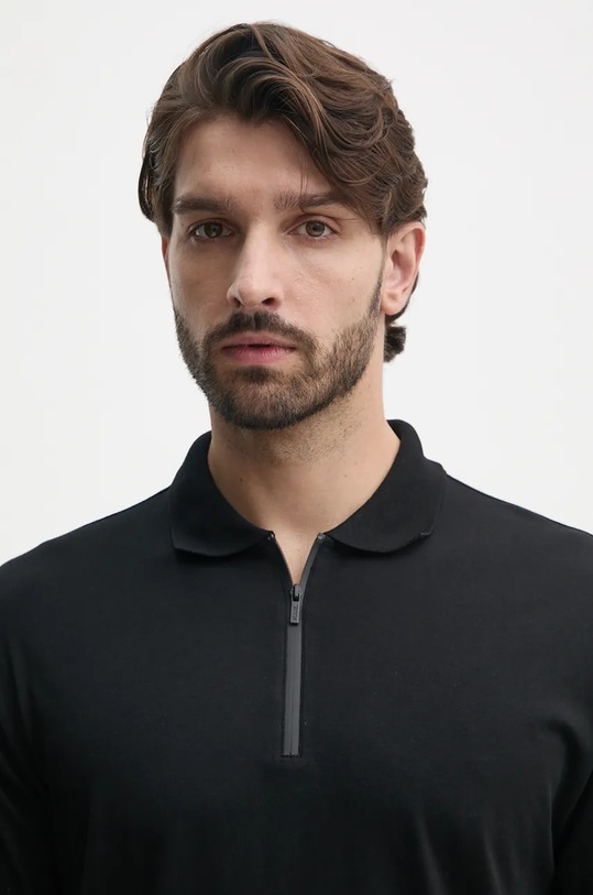 Karl Lagerfeld polo de bumbac negru 544225.745440
