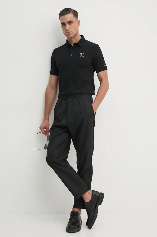 Polo tričko Karl Lagerfeld 544221.745024 černá AW24
