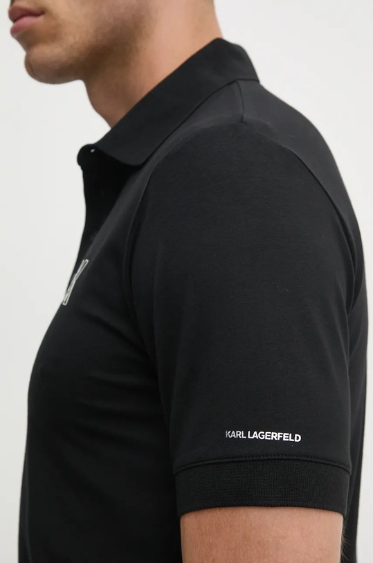 Karl Lagerfeld tricou polo 544221.745024 negru
