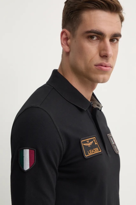 Aeronautica Militare camicia a maniche lunghe nero PO1835P192