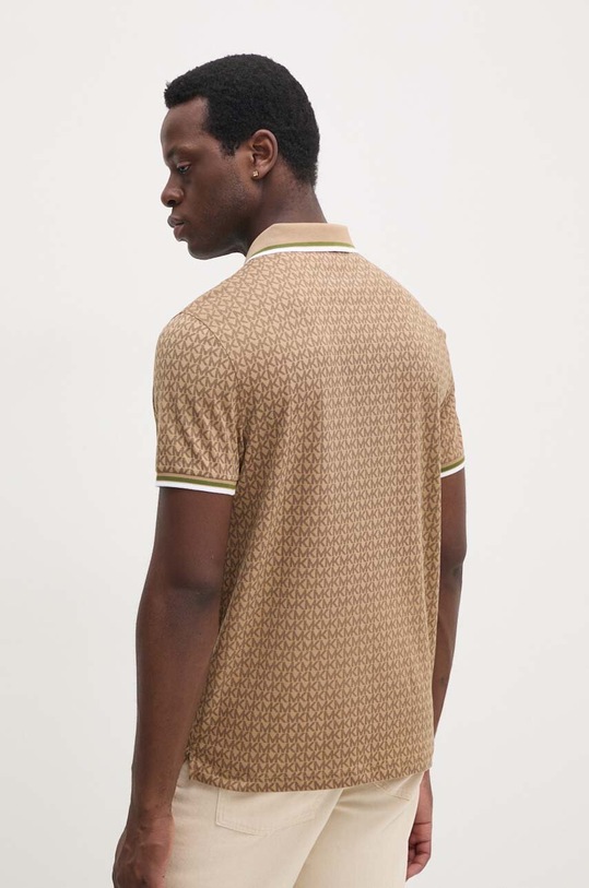 Odzież Michael Kors polo bawełniane CT452AQ5KS brązowy