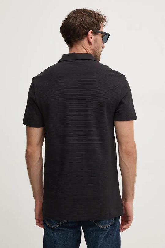 Дрехи Памучна тениска с яка Calvin Klein Jeans J30J326619 черен