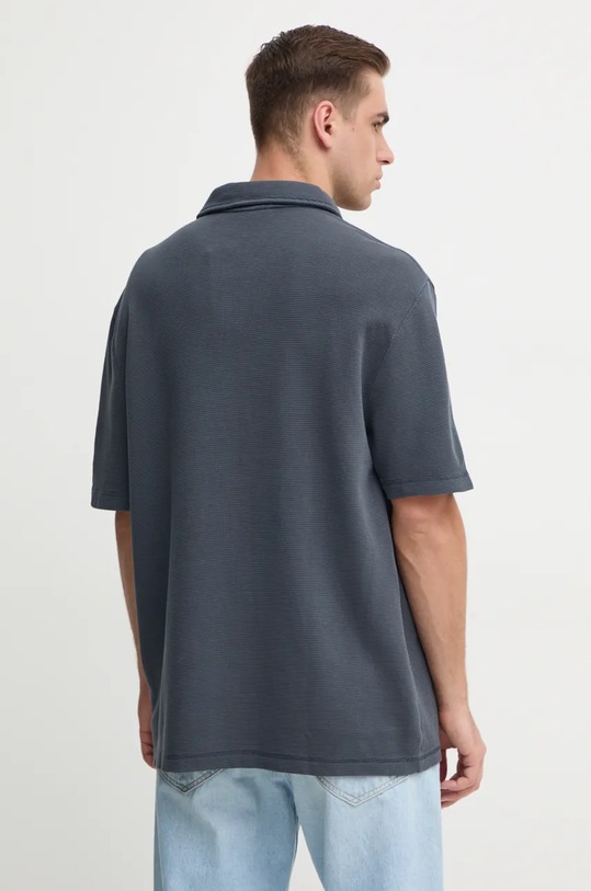 Дрехи Памучна тениска с яка Calvin Klein Jeans J30J326688 сив