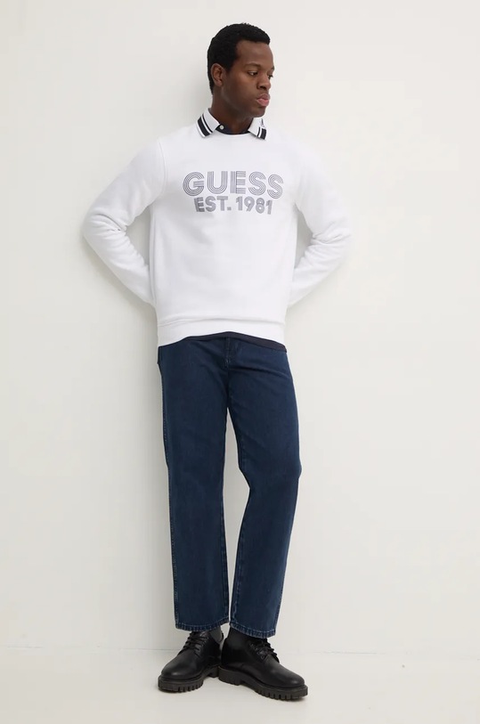 Majica dugih rukava Guess OLIVER M4BP36.J1314 mornarsko plava AW24