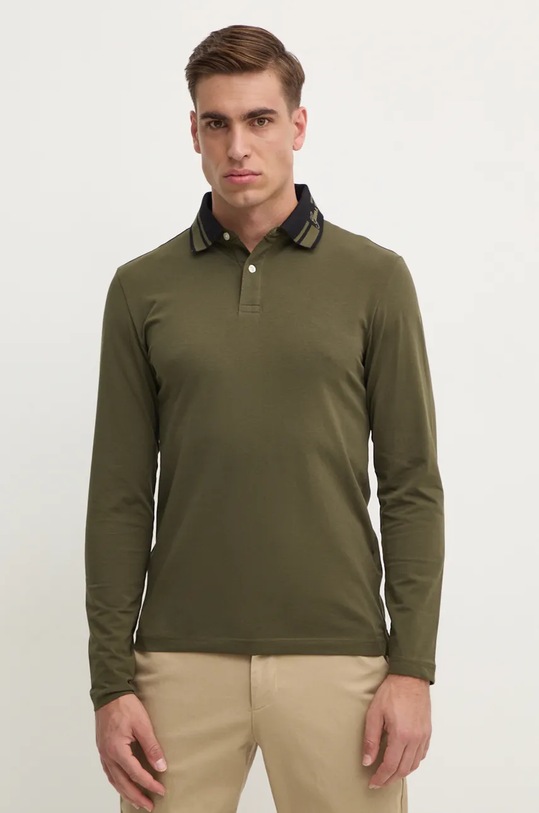Guess longsleeve OLIVER aplikacja zielony M4BP36.J1314