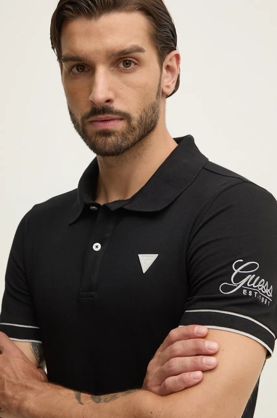 Guess poló LYLE fekete M4BP60.K7O64
