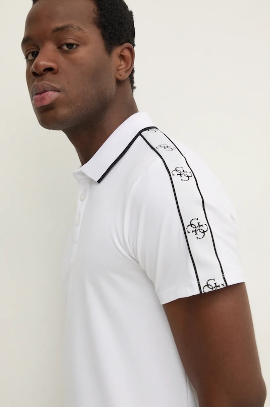 Поло Guess slim білий M4YP40.KARS0