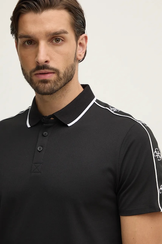 Polo tričko Guess čierna M4YP40.KARS0