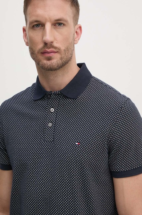 Bavlnené polo tričko Tommy Hilfiger tmavomodrá MW0MW33196