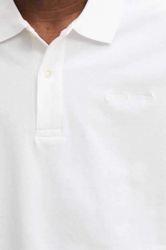 Guess Jeans polo bawełniane M4BP29.KCJV1 biały