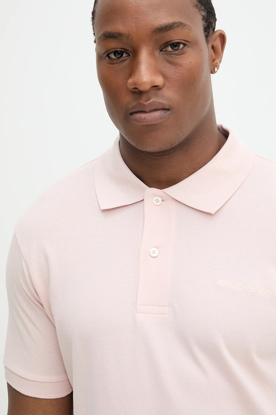 Guess Jeans polo de bumbac roz M4BP29.KCJV1