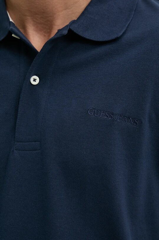 Бавовняне поло Guess Jeans M4BP29.KCJV1 темно-синій