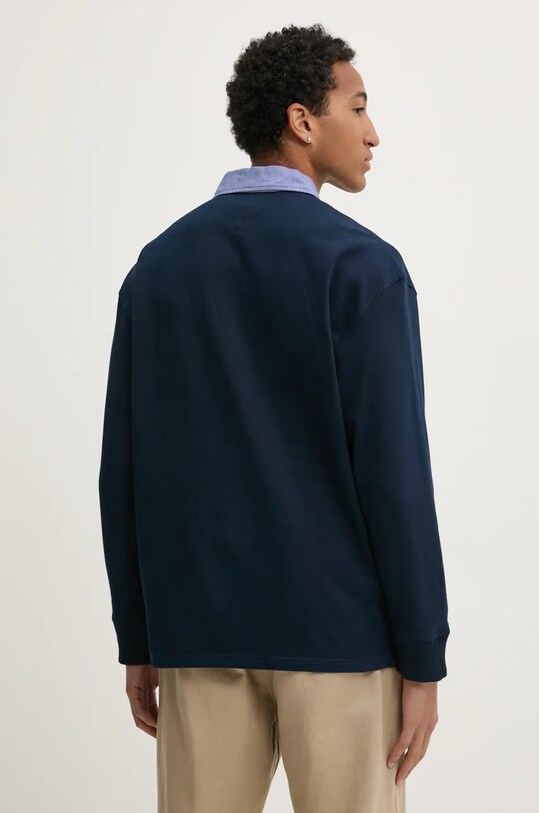 Oblečení Bavlněné tričko s dlouhým rukávem Tommy Jeans DM0DM19620 námořnická modř