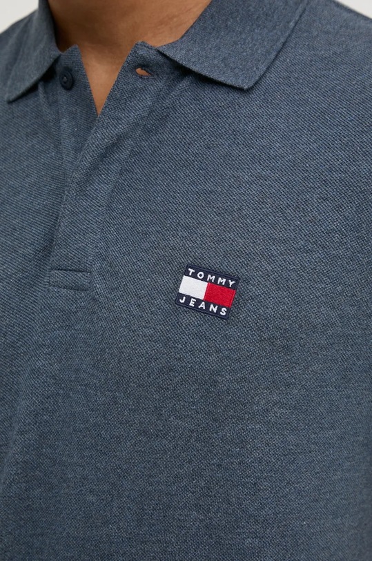Bavlněné polo tričko Tommy Jeans DM0DM19622 modrá
