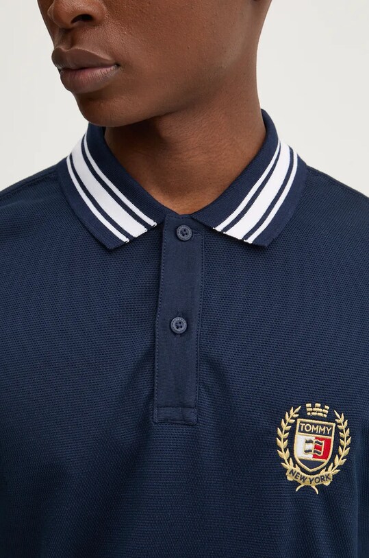 Tommy Jeans tricou polo bleumarin DM0DM19624