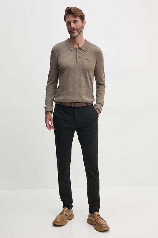 Lindbergh sweter 30.800144.DK.SAND.ME beżowy AW24