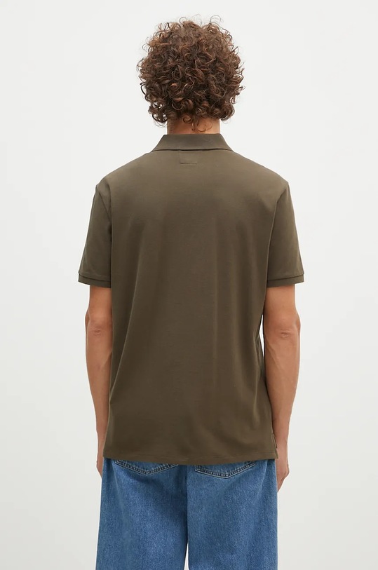 Oblečení Polo tričko C.P. Company Stretch Piquet Logo Polo 17CMPL065A005263W zelená