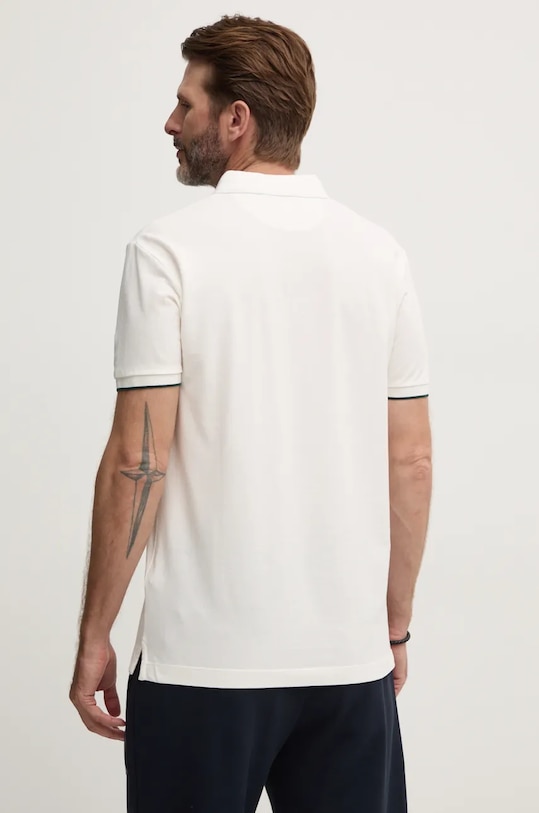 Îmbrăcăminte Hackett London polo de bumbac HM563354 alb