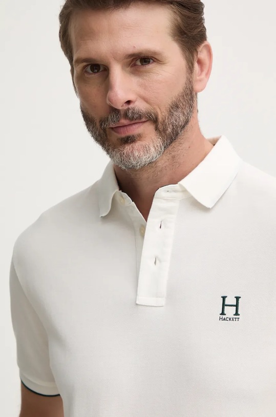 Hackett London polo de bumbac alb HM563354