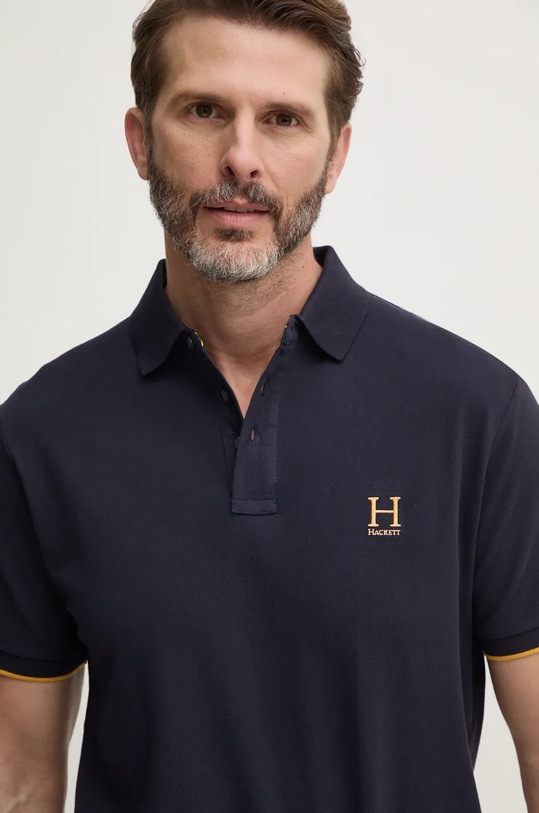Hackett London polo de bumbac regular bleumarin HM563354