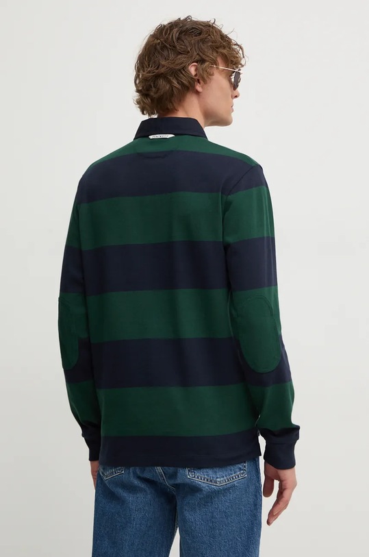 Ρούχα Βαμβακερή μπλούζα με μακριά μανίκια Hackett London HM570832 σκούρο μπλε