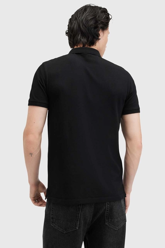 Odjeća Pamučna polo majica AllSaints REFORM M075PB crna