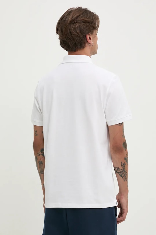 Îmbrăcăminte Timberland polo de bumbac TB0A6VDP1001 alb