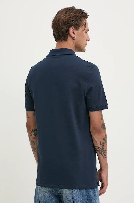 Îmbrăcăminte Timberland polo de bumbac TB0A6VDP4331 bleumarin