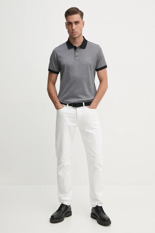 Karl Lagerfeld polo bawełniane 542203.745008 czarny AW24