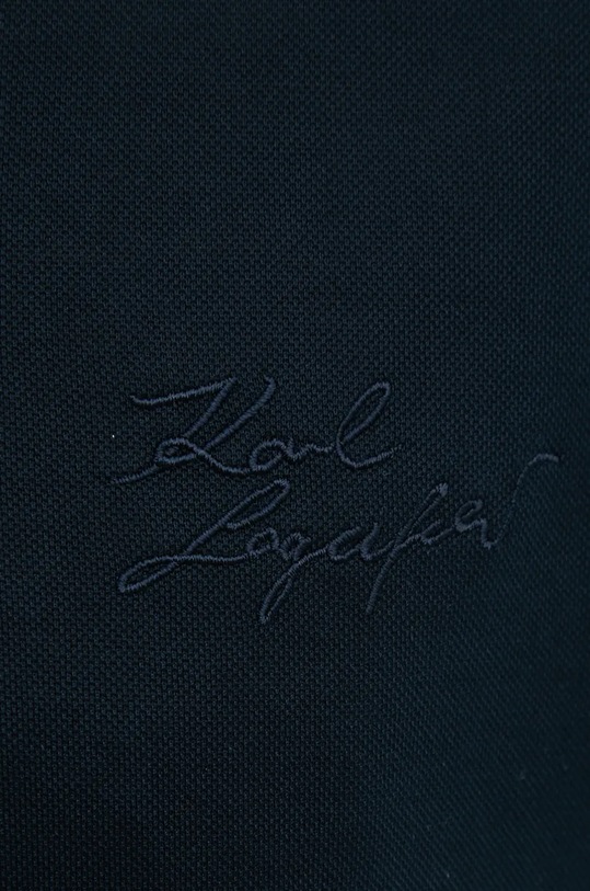 Bavlněné polo tričko Karl Lagerfeld námořnická modř 542205.745010