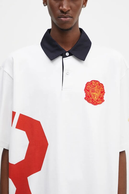 Бавовняне поло Billionaire Boys Club College Polo Shirt білий B24355