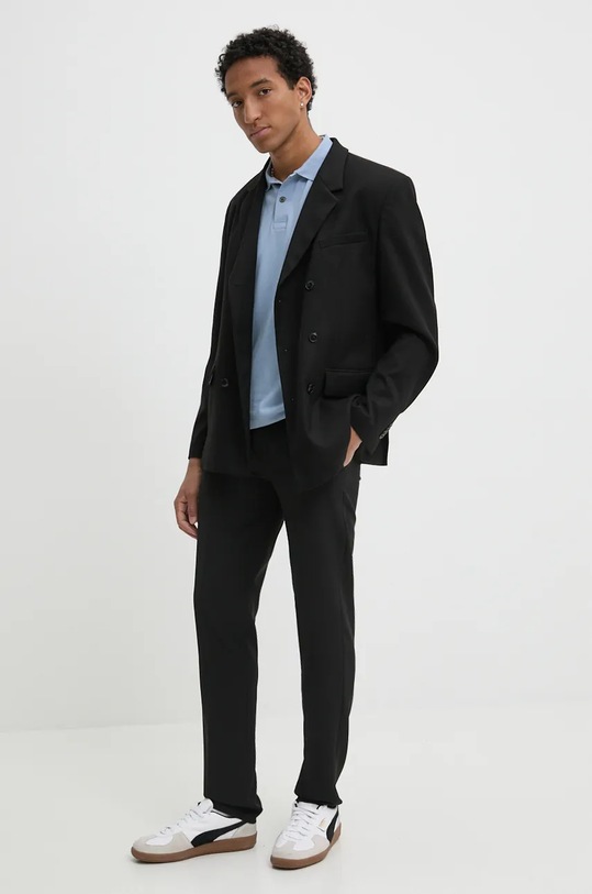 Abercrombie & Fitch tricou polo KI124.4385.220 albastru AW24