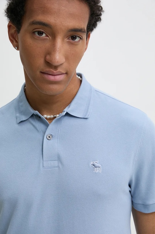 Abercrombie & Fitch tricou polo albastru KI124.4385.220
