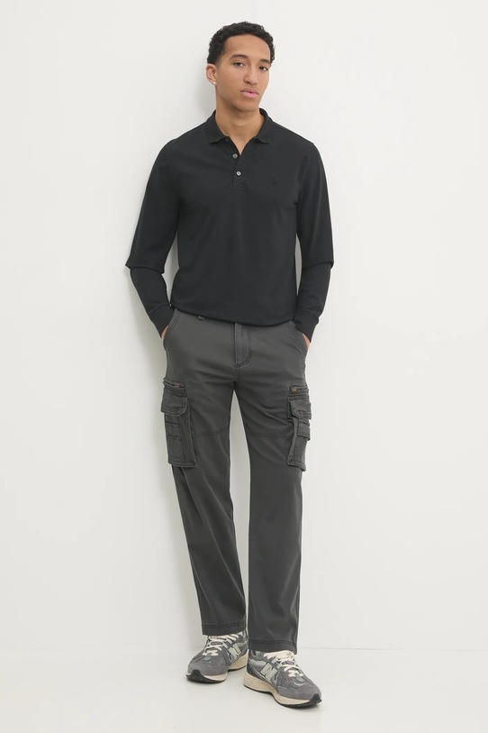 Abercrombie & Fitch longsleeve KI124.4549.900 negru AW24