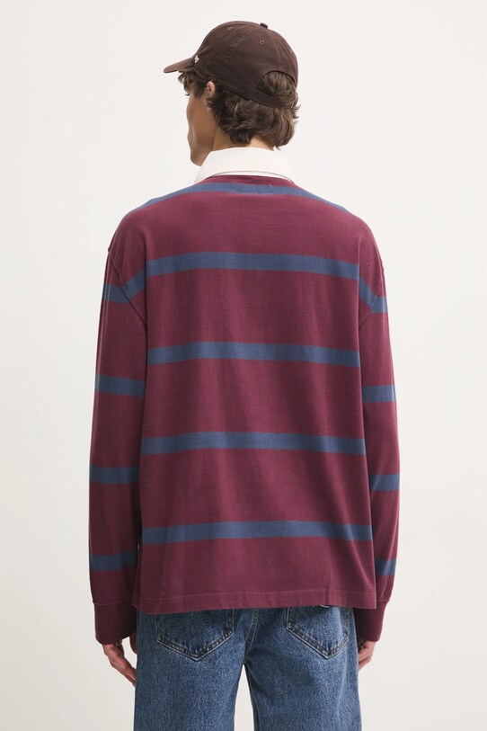 Îmbrăcăminte Abercrombie & Fitch longsleeve din bumbac KI124.4623.508 burgundia